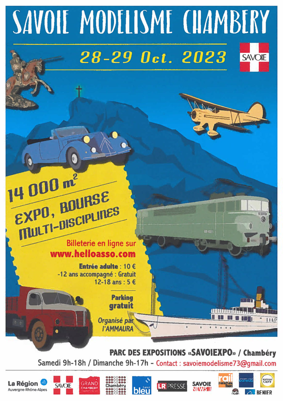Grande exposition de Modélisme 28 et 29 octobre (Chambéry)