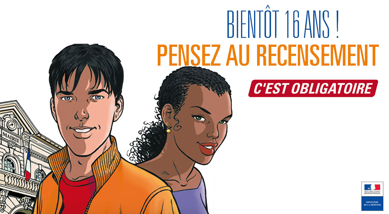 Bientôt 16 ans ? Pensez au recensement !