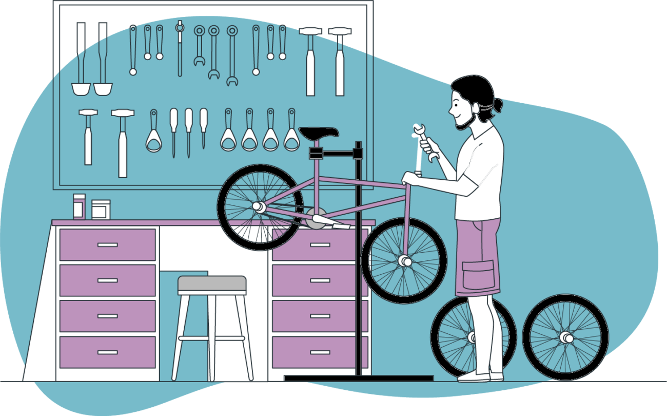 Contrôle technique & essai de vélo à assistance électrique (VAE).