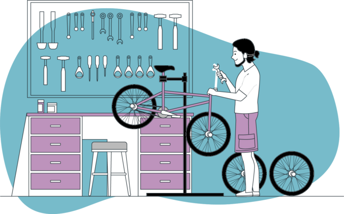 Contrôle technique & essai de vélo à assistance électrique (VAE).