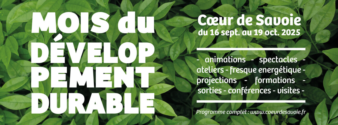Mois du développement durable – du 16 septembre au 19 octobre